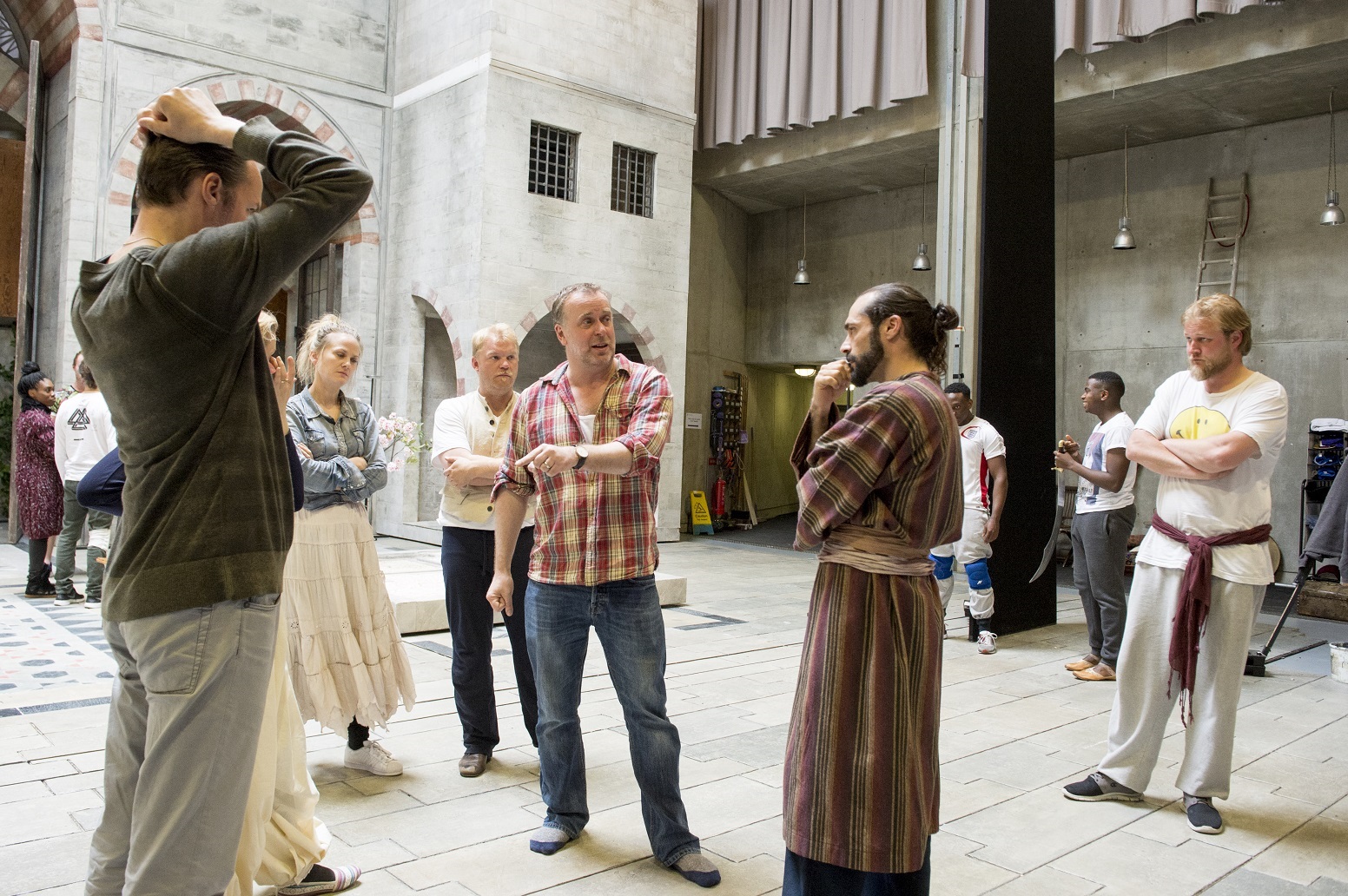 © Franck Saurel ~ Franck taking direction from Sir David McVicar at the  Festival of Glyndebourne.